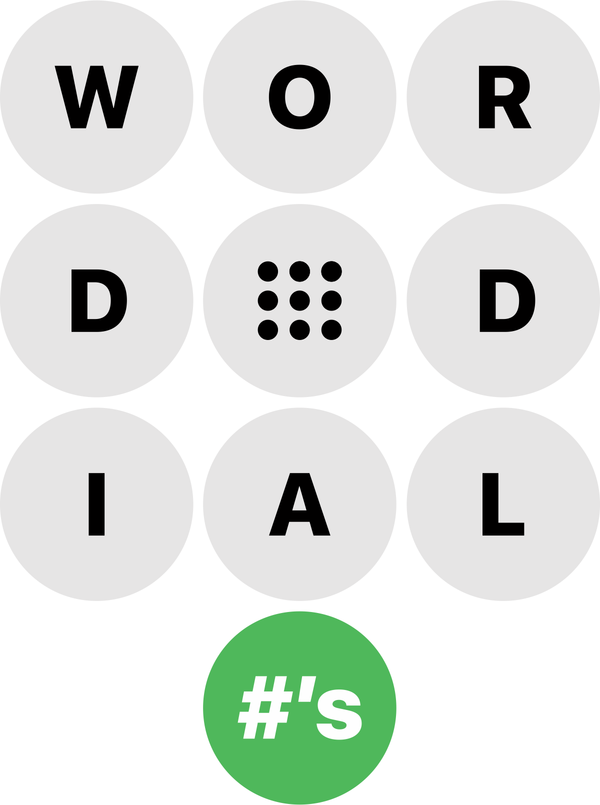 Word Dial Numbers Logo
