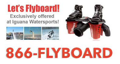 Let's flyboard website banner using 1-866-FLYBOARD