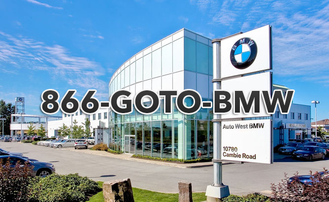 BMW dealership with 866-GOTO-BMW