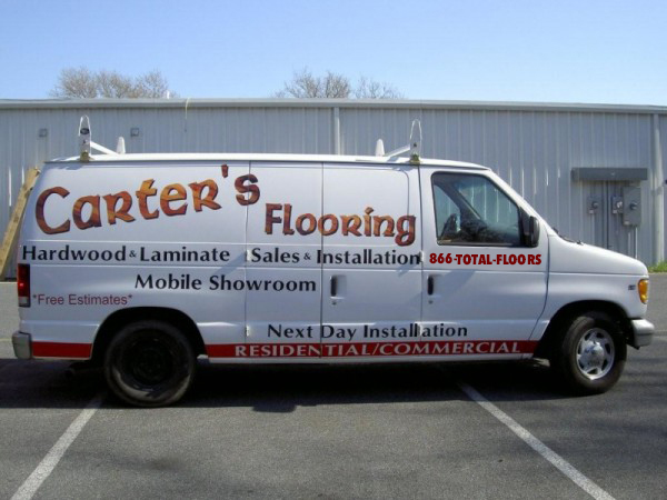Flooring van using 1-866-TOTAL-FLOORS