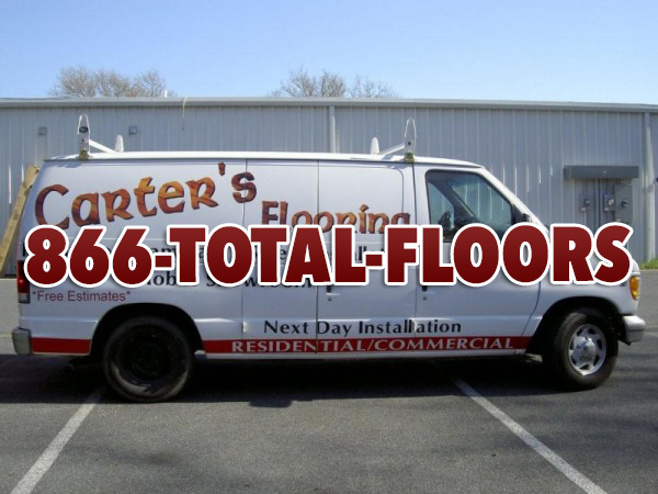 Floorin van using 1-866-TOTAL-FLOORS