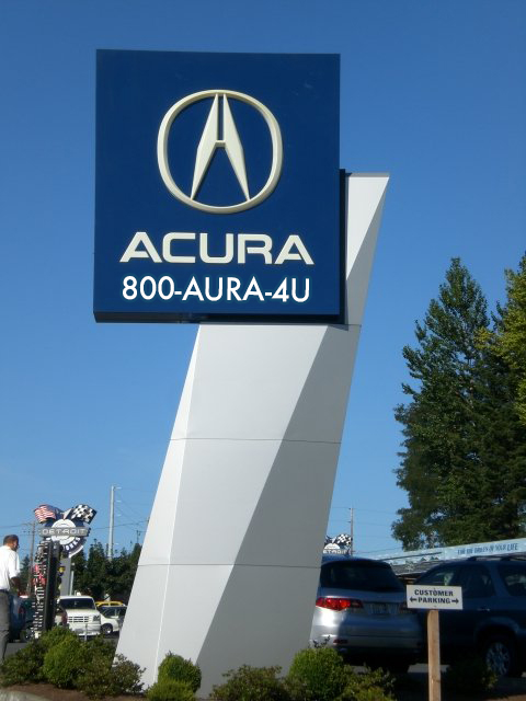 Acura dealership with 1-800-ACURA-4U