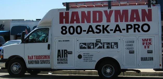 Handyman truck with 1-800-ASK-A-PRO