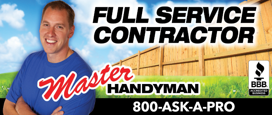 Handyman standing with 1-800-ASK-A-PRO