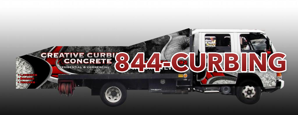 Curbing truck using 1-844-CURBING
