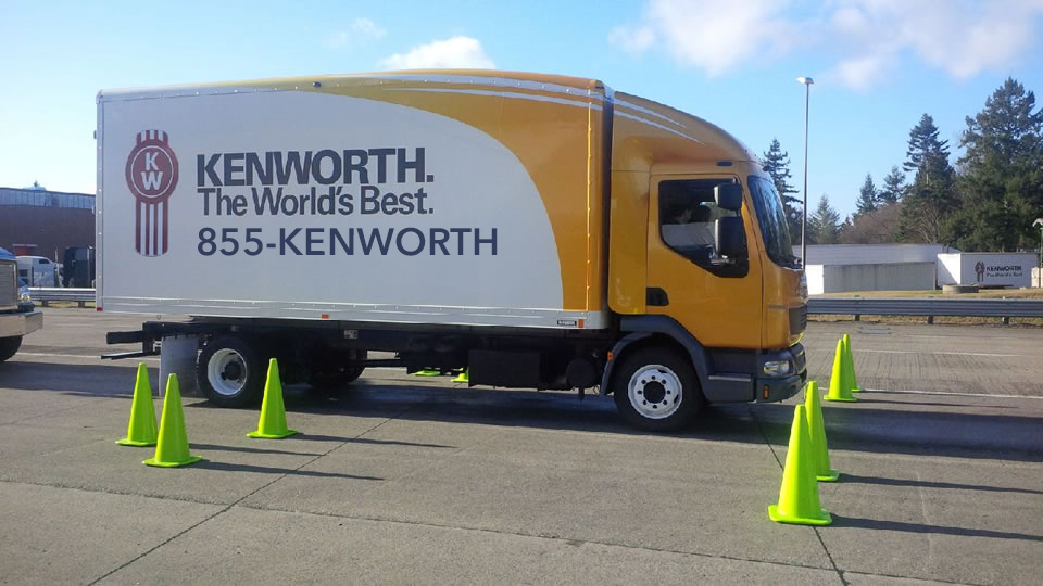 Kenworth truck using 1-855-KENWORTH