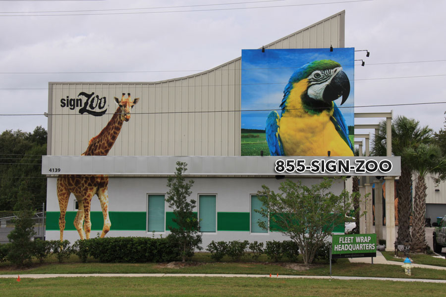 Sign company building using 1-855-SIGN-ZOO