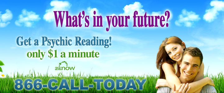 Psychic reading website banner using 1-866-CALL-TODAY
