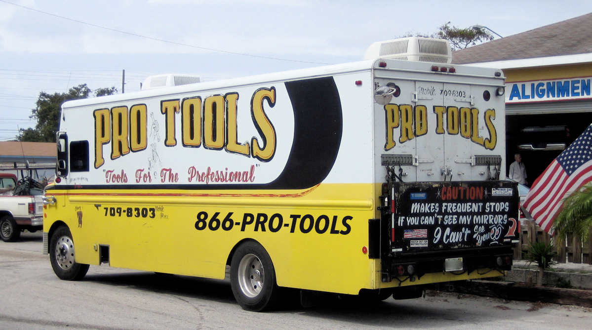 Pro Tools van using 1-866-PRO-TOOLS