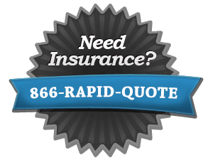 Need Insurance banner using 1-866-RAPID-QUOTE