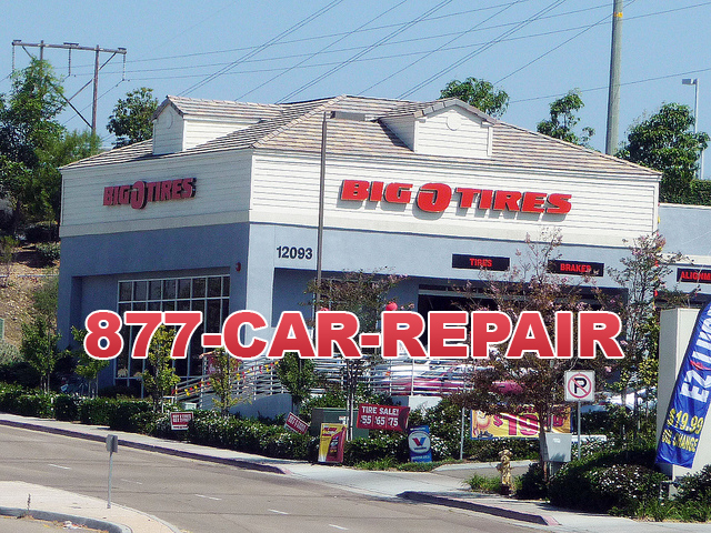 Big Tires store using 1-877-CAR-REPAIR