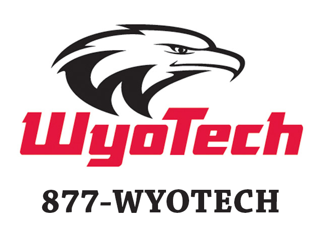 Wyotech school logo using 1-877-WYOTECH