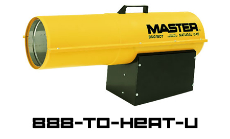 Master portable heater using 1-888-TO-HEAT-U