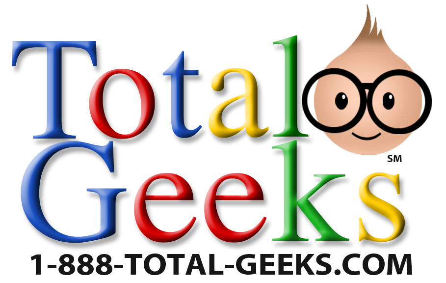 Total Geeks logo using 1-888-TOTAL-GEEKS